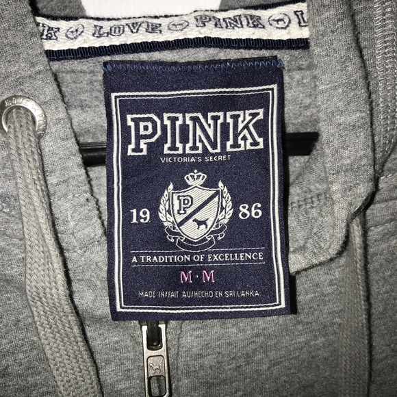 Grey Zipper up with rhinestones - Picture 4 of 4